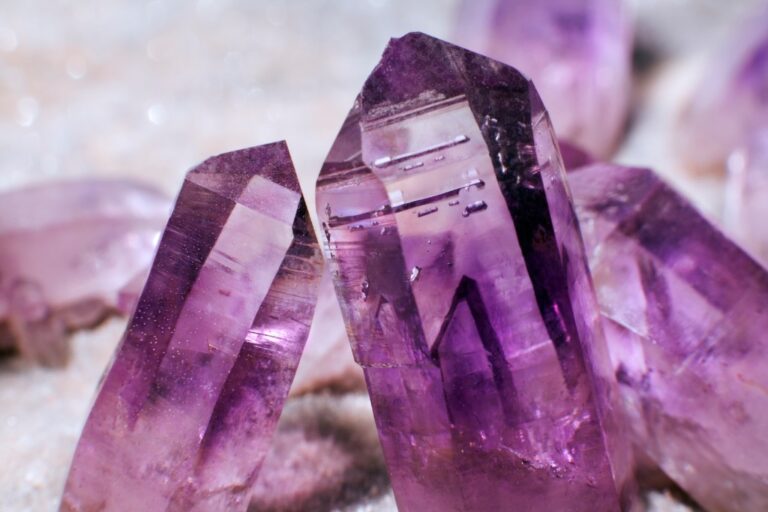 an amethyst crystal cluster