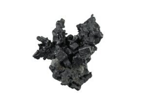 Acanthite on a white background