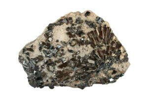 buergerite on a white background