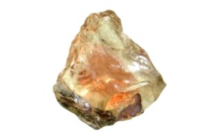 Oregon Sunstone on a White background