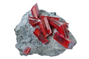 realgar on a white background