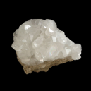 Colemanite on a black background