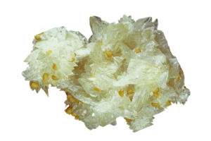 Colemanite on a white background